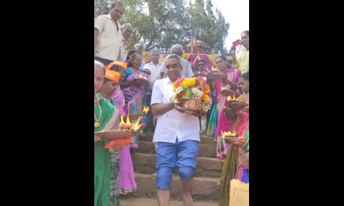 म्हादईसाठी खांडेपार येथे कलश मिरवणूक