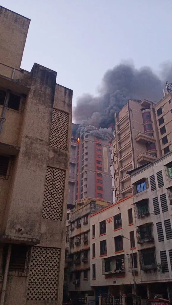 नेरूळ : ‘सीहोम्स’ इमारतीला आग