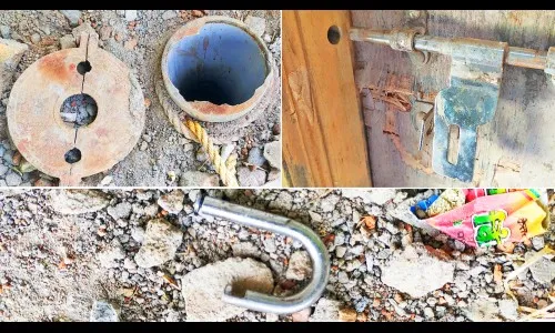 अमाननगर येथे चोरीचा प्रकार