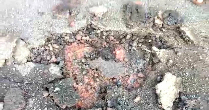 किटवाड-ढोलगरवाडी रस्त्याचे काम दर्जाहीन