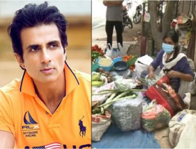 दिलदार माणूस : भाजी विकणाऱ्या इंजिनियर मुलीला सोनू सूदने दिला मदतीचा हात