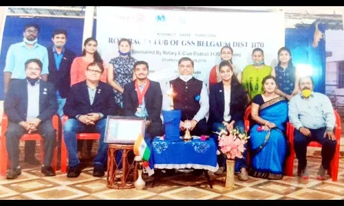 जीएसएस कॉलेजच्या रोट्रक्ट क्लबचा अधिकारग्रहण सोहळा