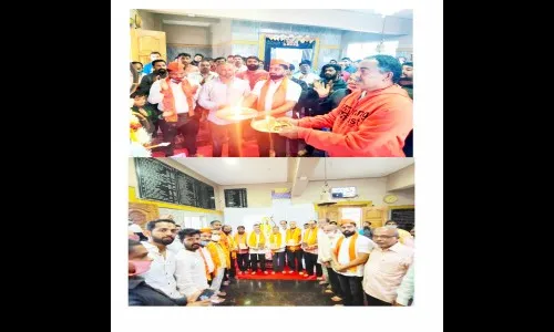 श्रीरामजन्मभूमी शिलान्यास निमित्त खानापूर तालुक्यात आनंदोत्सव