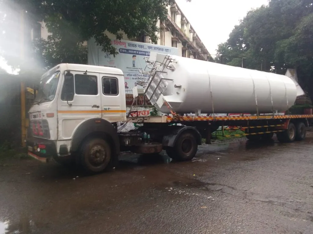 ‘ सीपीआर’ मध्ये कोरोना रूग्णांसाठी जंम्बो ऑक्सिजन टँक