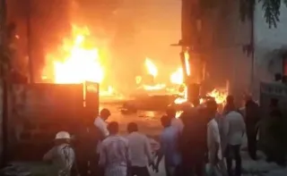 आंध्र प्रदेश : विजयवाडामधील कोविड सेंटरला भीषण आग; 7 जणांचा होरपळून मृत्यू