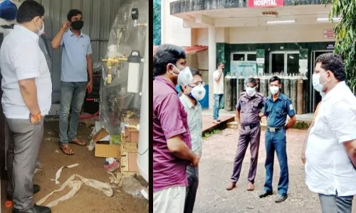 ऑक्सिजन प्लांटची आमदारांकडून पाहणी