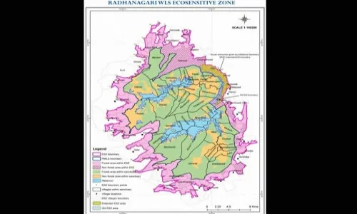 राधानगरी अभयारण्यापासूनचे इको सेन्सिटिव्ह क्षेत्र निश्चित