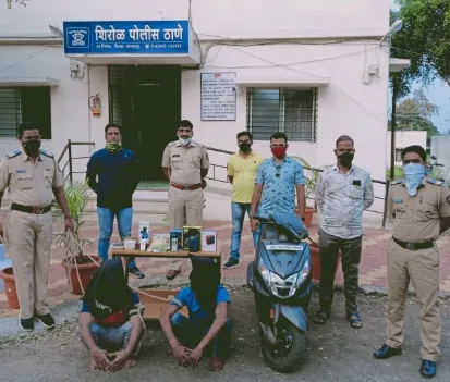 नृसिंहवाडी चोरी प्रकरणी दोन अटकेत, आणखी गुन्हे उघड होण्याची शक्यता