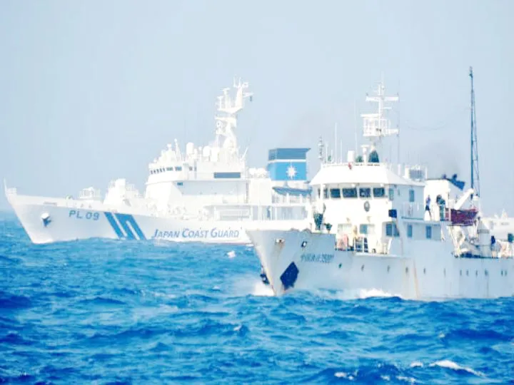 चिनी जहाजांना जपानने पिटाळले