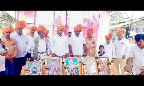 बिजगर्णी येथील महालक्ष्मी मंदिराचा लेंटल भरणी कार्यक्रम उत्साहात