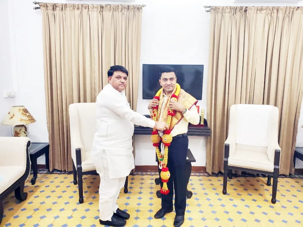 शंकरगौडा पाटील यांची गोव्याच्या मुख्यमंत्र्यांशी भेट