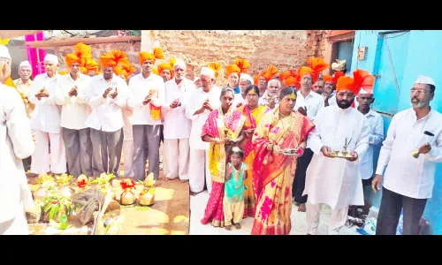 हंगरगे मरगाई देवी मंदिराचा भूमीपूजन सोहळा उत्साहात