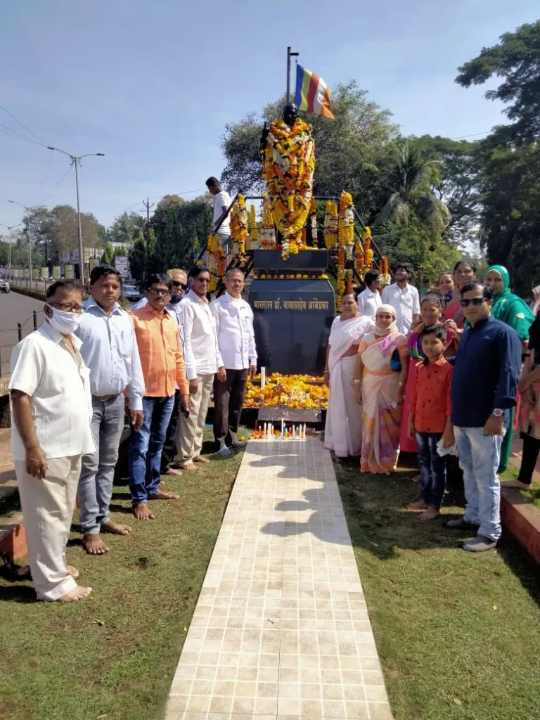 जिह्यात आंबेडकरी अनुयायांकडून बाबासाहेबांना आदरांजली