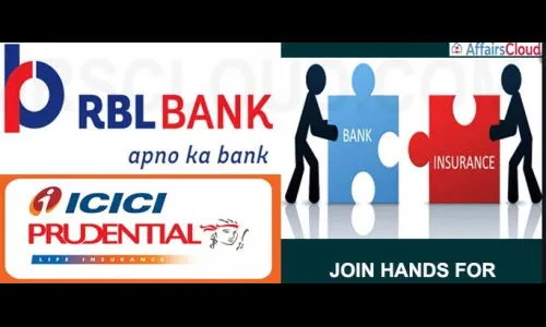 आरबीएल बँक-आयसीआयसीआय प्रुडेन्शीयल यांच्यात भागिदारी