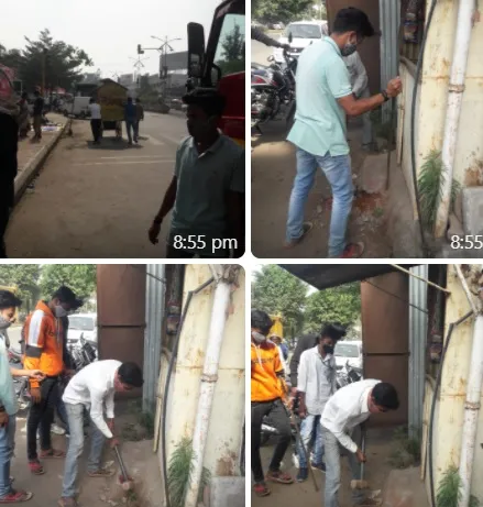 सातारा पालिका अतिक्रमण हटाव पथकाने केली कारवाई