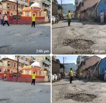 चार दिवसात रस्त्याची कामे न केल्यास रास्ता रोको