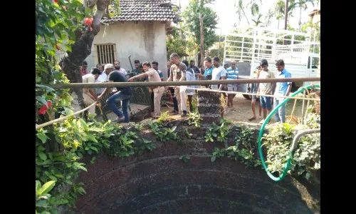 विहिरीत पडलेल्या रानडुकरास ग्रामस्थांनी दिले जीवदान