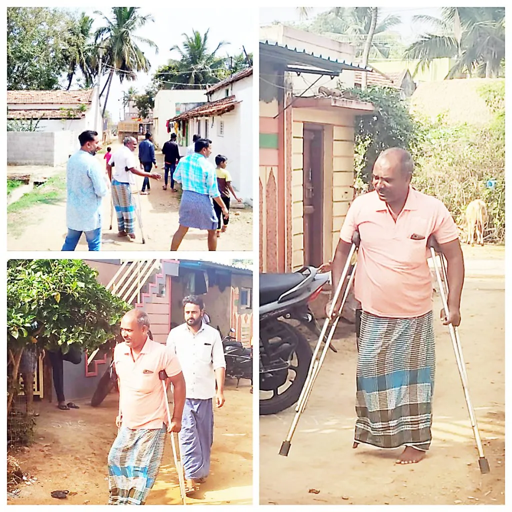 दिव्यांग राम भक्ताकडून निधी संकलन