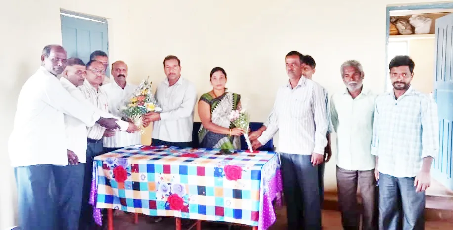 कंग्राळी खुर्द ग्रा. पं. अध्यक्ष-उपाध्यक्षांचा अलतगा येथे सत्कार