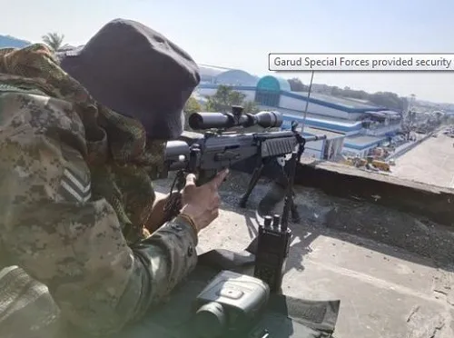 गरुड स्पेशल फोर्सेसने ‘एरो इंडिया शो’ला दिली सुरक्षा