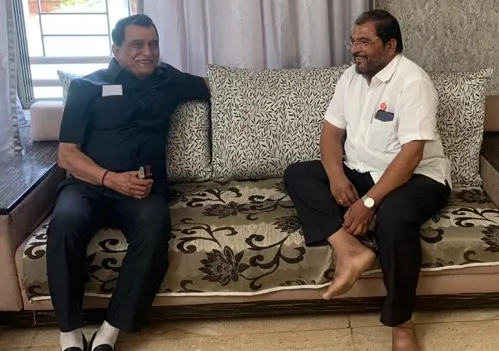 कोल्हापूर : महादेवराव महाडिक यांनी घेतली राजू शेट्टींची भेट