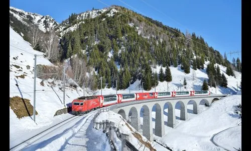 स्वीत्झर्लंडमध्ये सर्वात कमी वेगाने धावणारी रेल्वे