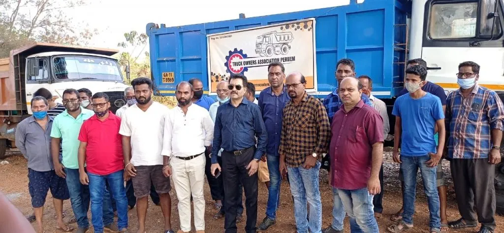 पेडणेतील ट्रक मालक संघटनेच्या आंदोलनाना गोवा फॉरवर्डचा पाठिंबा