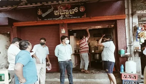 कोरोना प्रोटोकॉलचे पालन न केल्याने हॉटेल, सुपरमार्केट सील