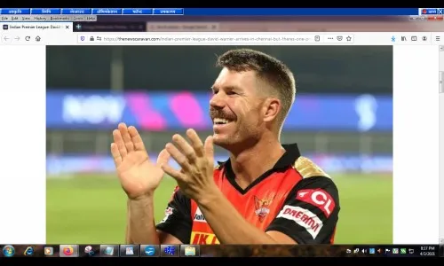 डेव्हिड वॉर्नरचेही चेन्नईत आगमन