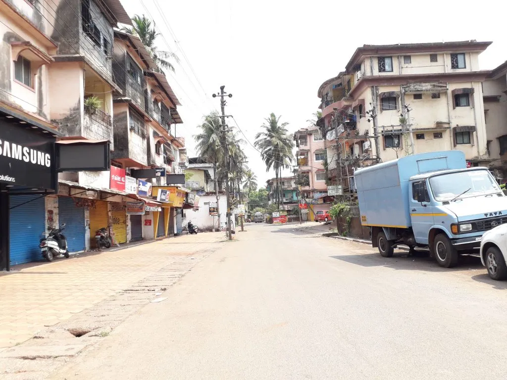 डिचोली साखळीत लोकांनी गंभीरपणे पाळले लॉकडाऊन