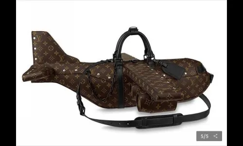 विमानासारखी दिसणारी हँडबॅग