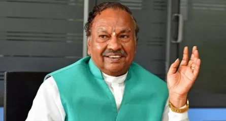 कर्नाटक: काँग्रेसला जिवंत ठेवायचा आहे कोरोना : मंत्री ईश्वरप्पा