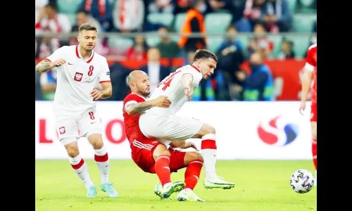 पोलंड-रशिया लढत बरोबरीत