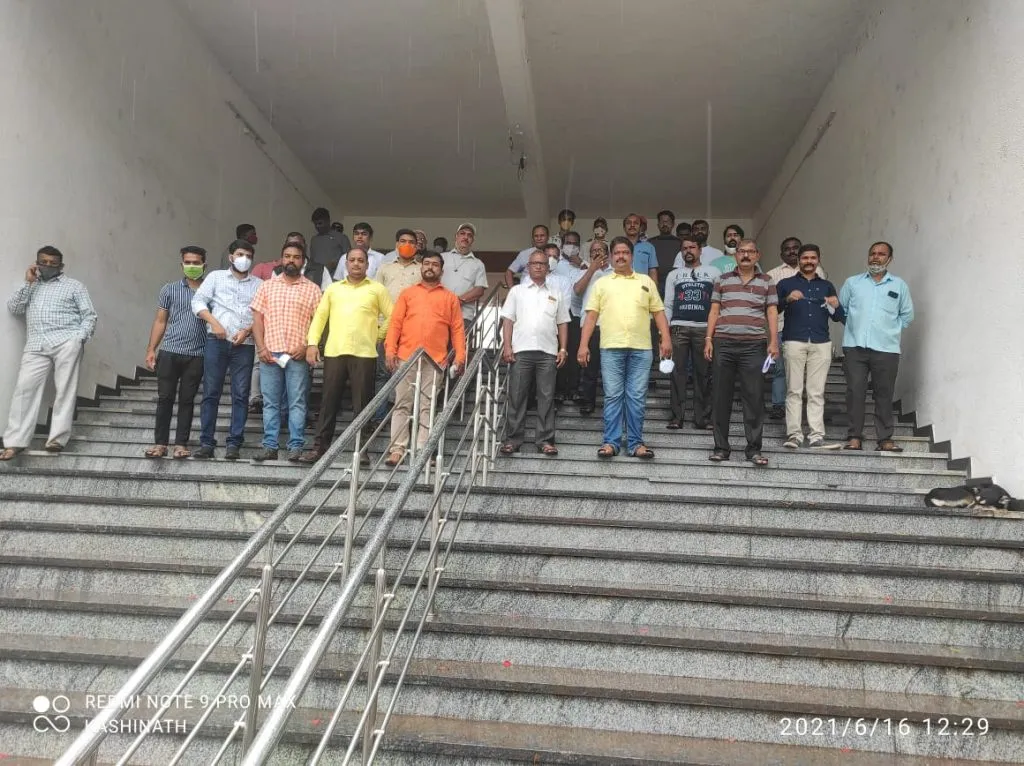 वाई प्रांत कार्यालयाच्या आवारात घुमला ‘मराठा क्रांती मोर्चा’चा आवाज