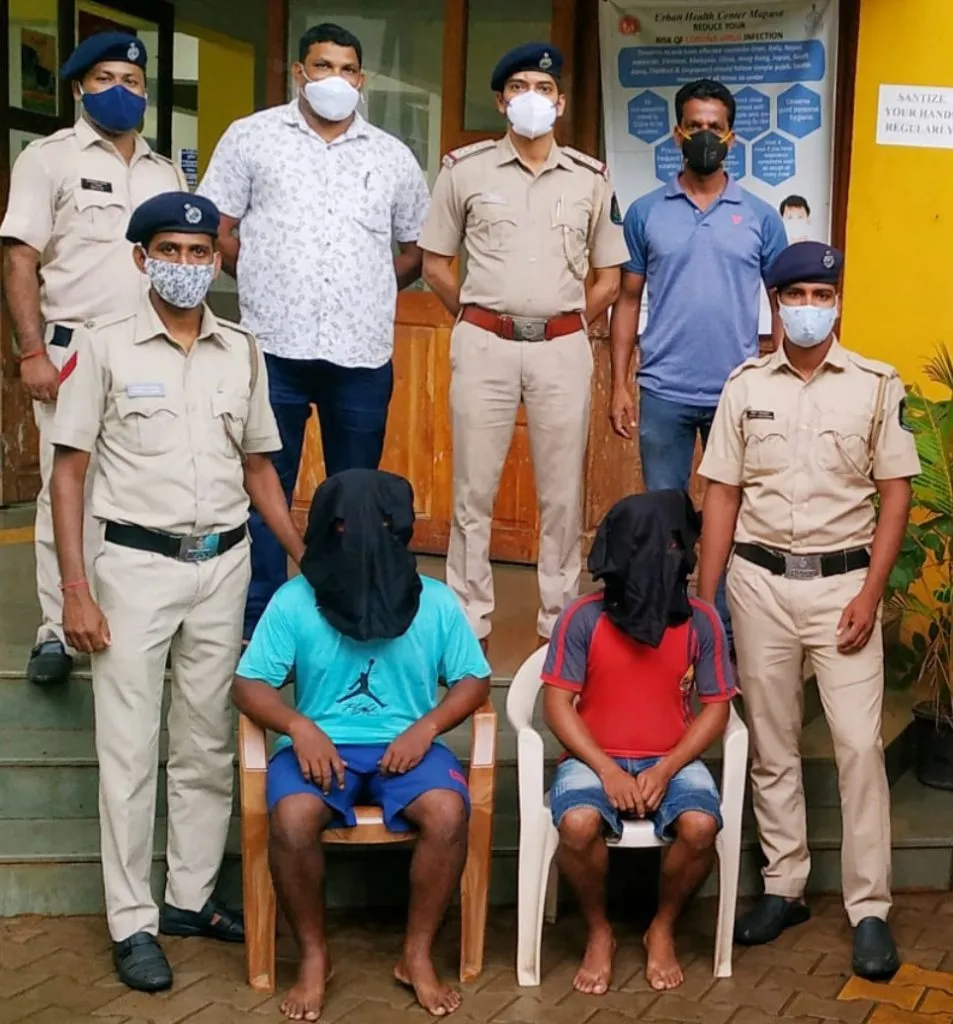 200 लोखंडी प्लेट चोरीप्रकरणी म्हापशात दोघां चोरटय़ांना अटक