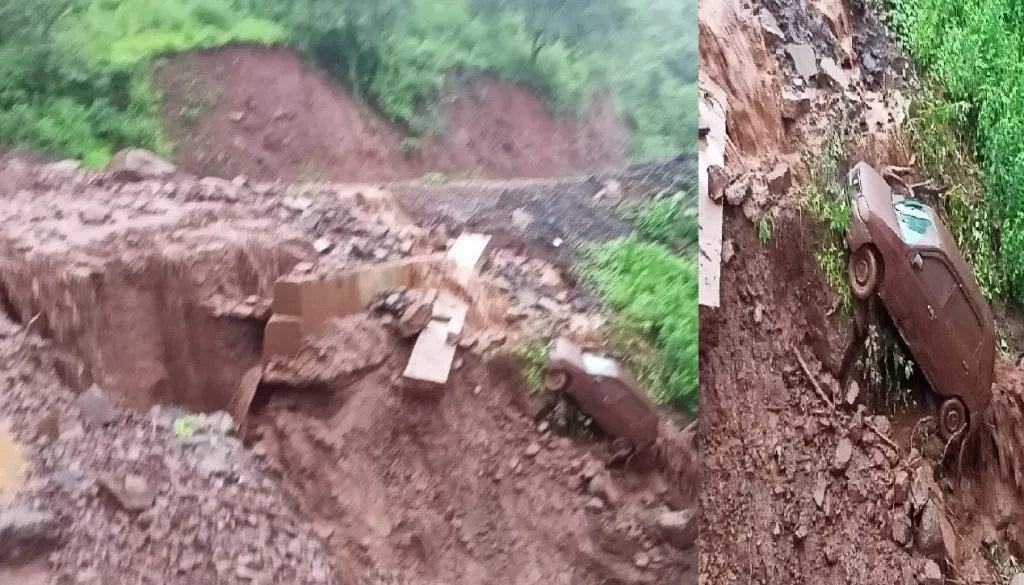 सातारा : केळघर घाटात कार कोसळली