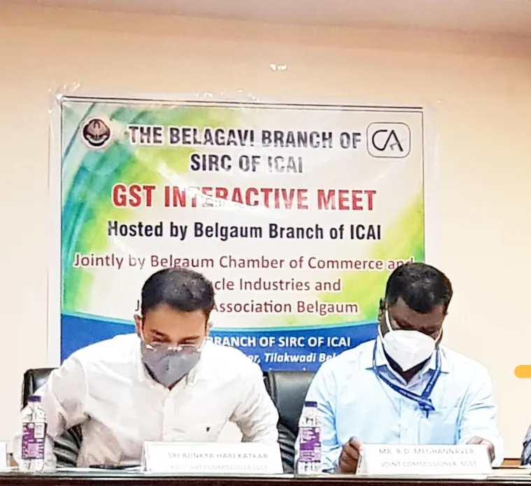 बेळगाव सीए शाखेतर्फे जीएसटी चर्चासत्र