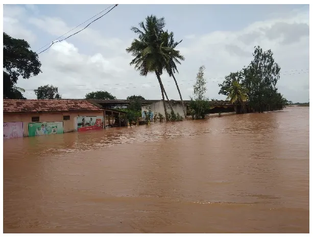 सांगली : मिरज तालुक्यातील अनेक गावे, वाड्या-वस्त्या पुराच्या पाण्याखाली