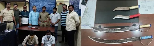 कोल्हापूर : घातक शस्त्रासह दोघे ताब्यात