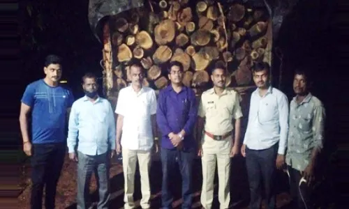अवैध वाहतूक करणाऱ्या ट्रकसह लाकूड जप्त