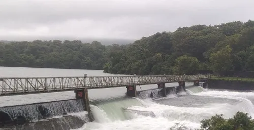 राधानगरी धरणाचे दोन दरवाजे चौथ्यांदा उघडले