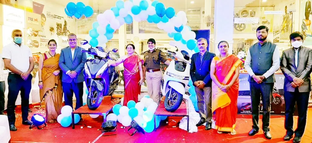टीव्हीएसच्या इलेक्ट्रिक बाईकचा बेळगावमध्ये शुभारंभ