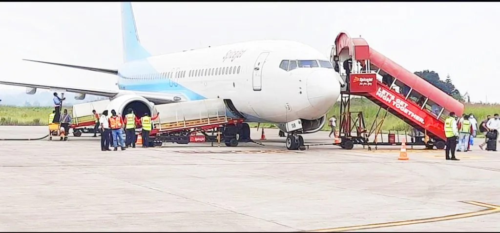 बेळगावमध्ये उतरले 189 आसनी विमान