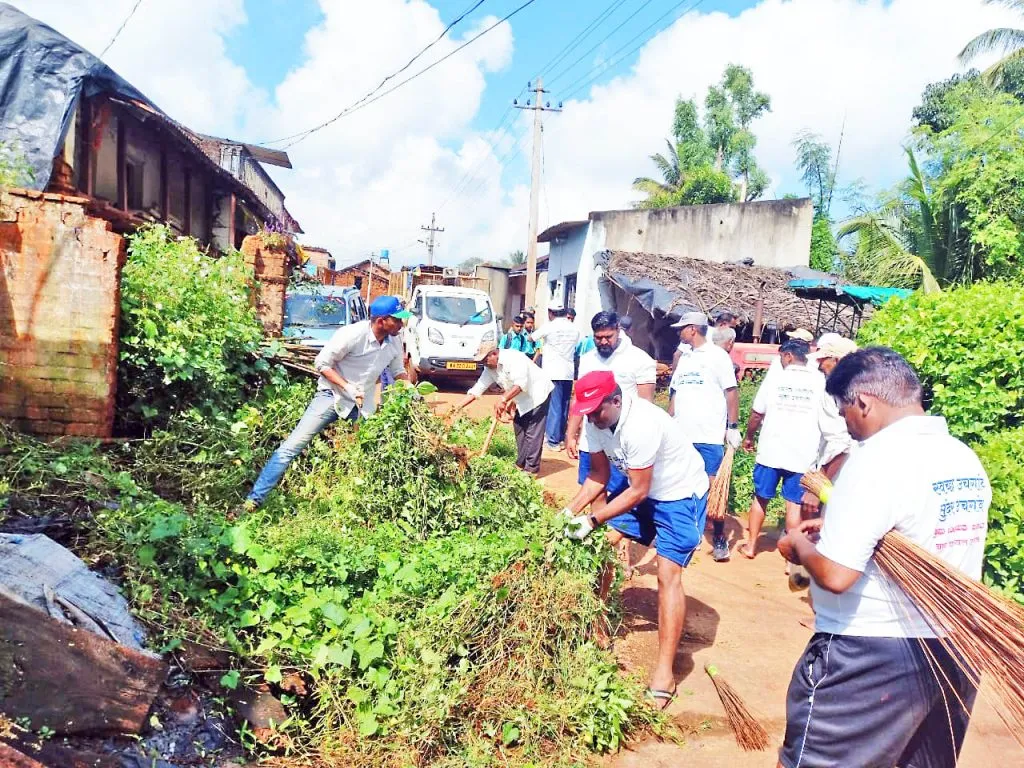 बसुर्ते, कोनेवाडीत स्वच्छता सप्ताह अभियान