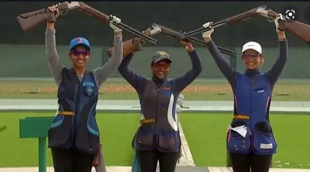 भारतीय महिला नेमबाज संघाला सुवर्ण