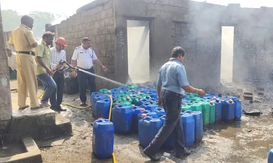 मिरजेत ऍसिड गोडाऊनमध्ये स्फोट