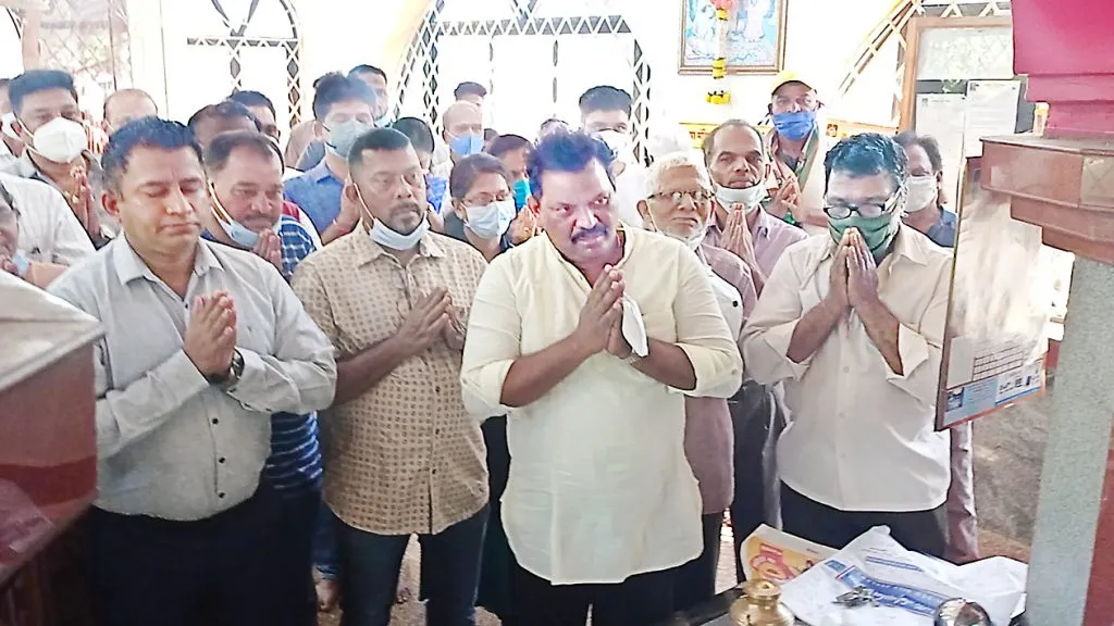 साळगाव मतदारसंघात केदार नाईक यांचा प्रचार सुरू