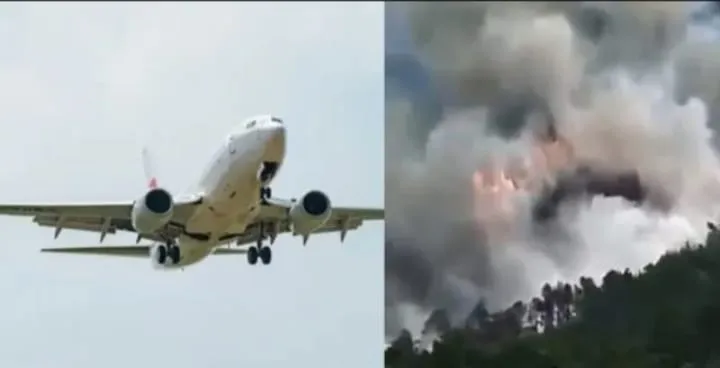 चीनचं बोईंग 737 विमान कोसळलं, 133 प्रवाशी…