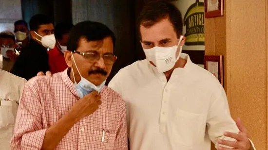 राहुल गांधींचा संजय राऊतांना पाठिंबा, पत्र लिहून म्हणाले…