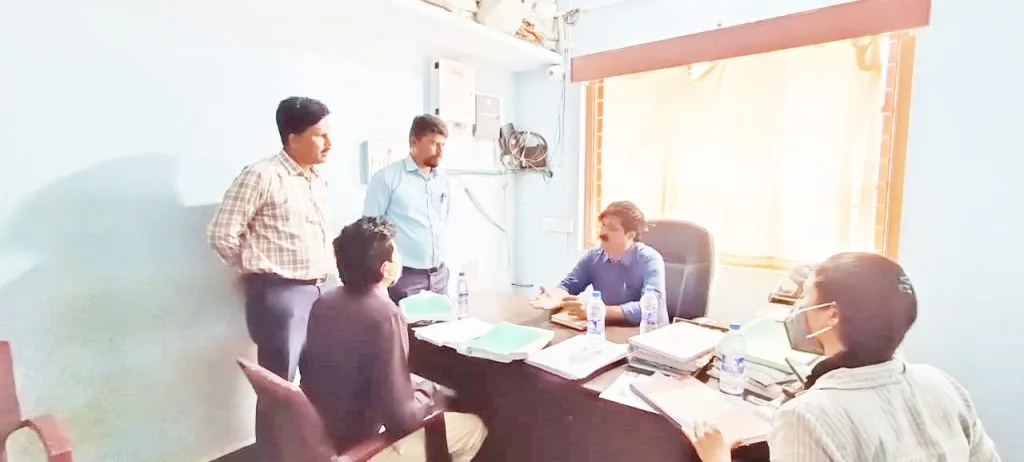 कडोली ग्रा.पं.मध्ये केंद्रीय पथकाची पाहणी